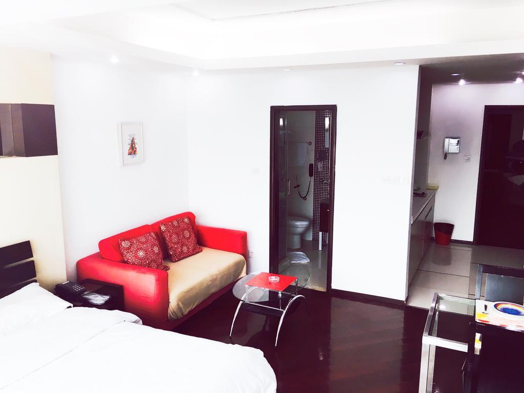 Shanghai Skiline World Union Service Apartment Esterno foto